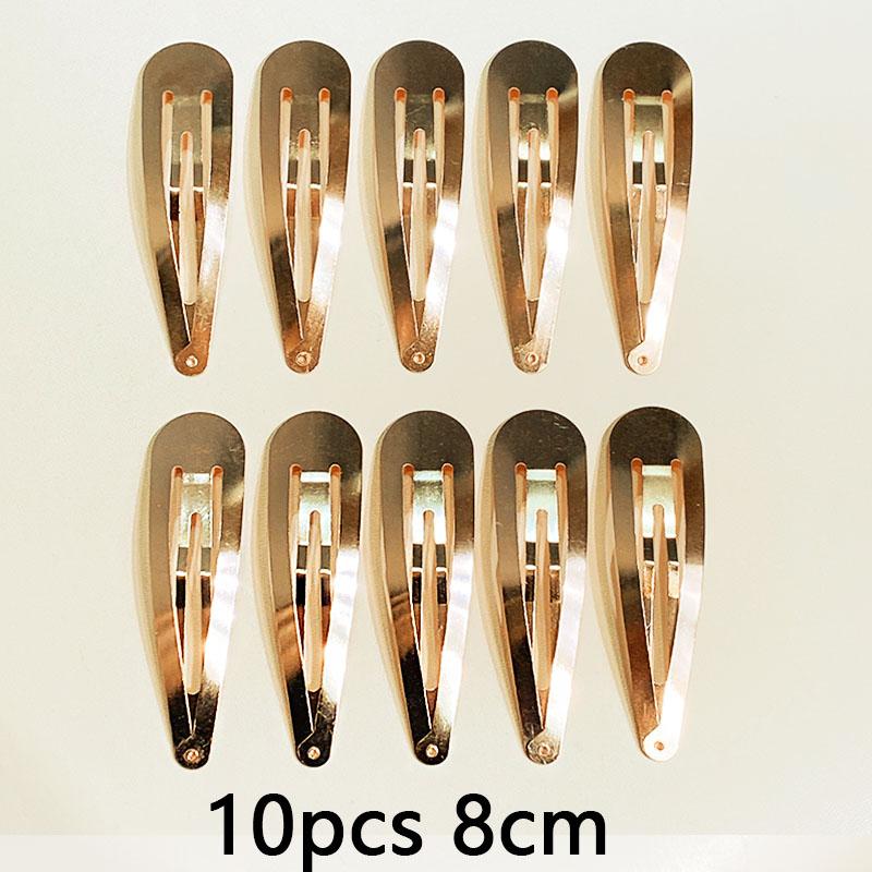 10/20/30pcs/set Women Silver Gold Black Waterdrop Shape Basic Alloy Hair Clips BB hairpins Barrettes Fashion Hair Accessories
