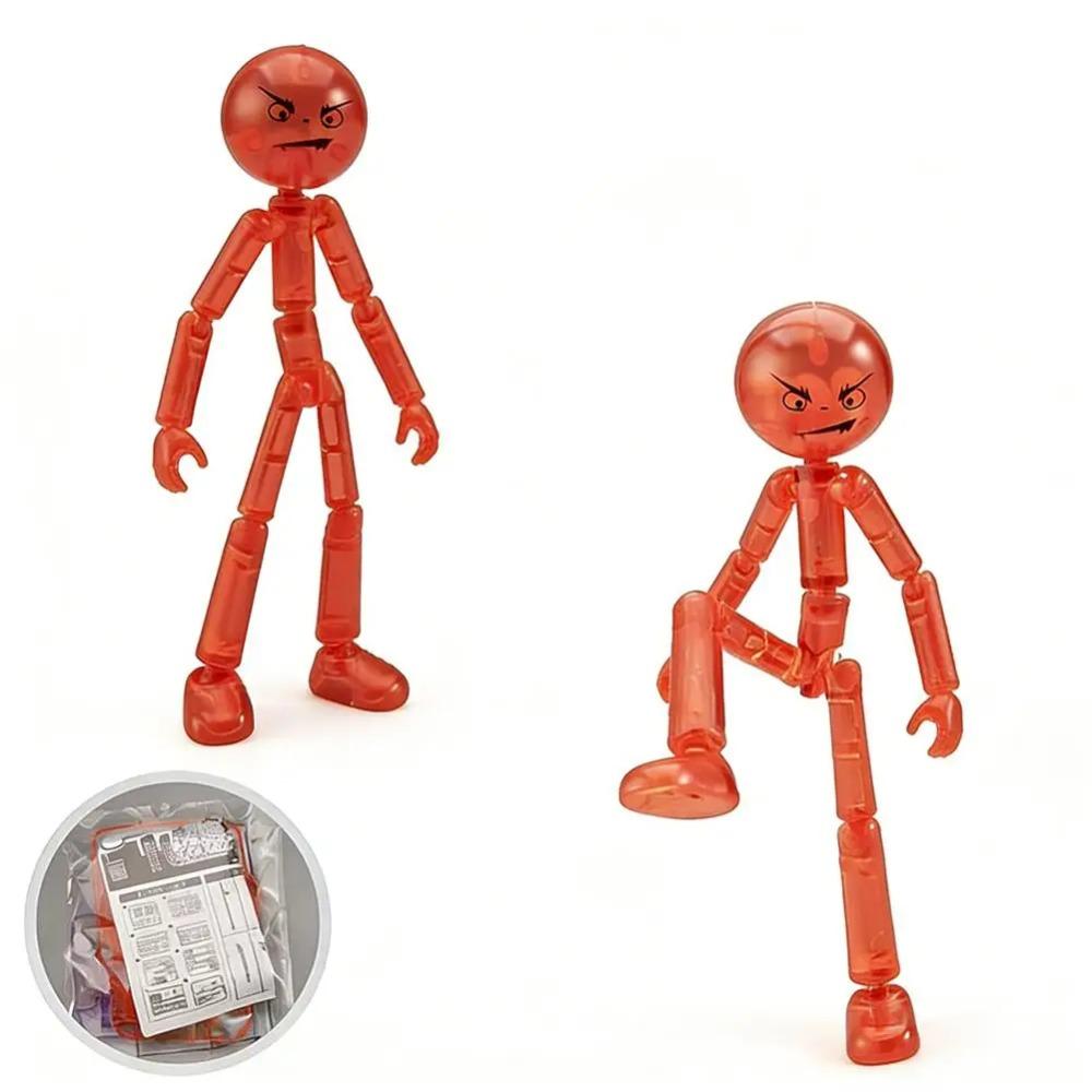 3D Printing Mannequin Multi-jointed Stickman Toy Stickman Action Figure Toy with Movable Joints Assembled Gifts For Kids Adult