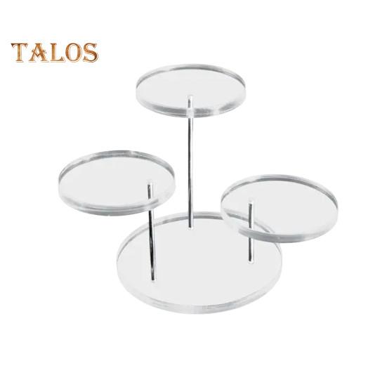 

Настільна стійка для ювелірних виробів 3-рівневий поворот на 360 градусів Годинник Окуляри Намисто Дисплей Тримач Підставка для ювелірних виробів Декор кімнати Роздрібна торгівля Організатор для браслетів чистий