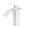Black Waterfall Bathroom Faucet Basin Vanity Vessel Sinks Mixer Tap Cold And Hot Water Tap Single Hole Bath Sink Faucets Crane