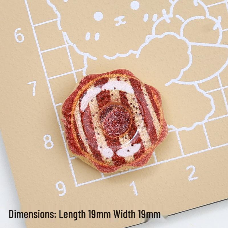 Chocolate Flavored Candy Resin Shoe Buckle & DIY Jewelry Hair Clip Accessories