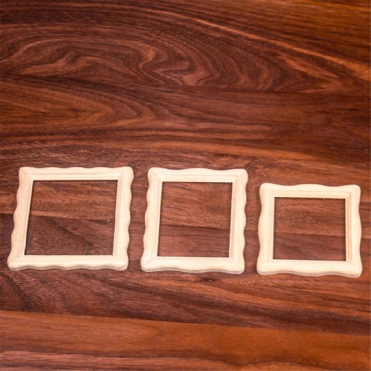 Picture Frame Miniature Dollhouses Display Accessory 1/12 Scale, Realistic Zakka Wood Dollhouses Miniature