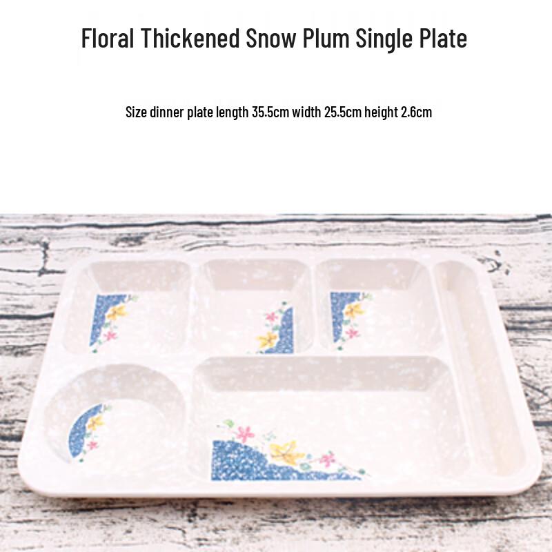 A3 Commercial Melamine Divided Meal Plate