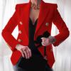 Elegant Business  Work Women Lady Solid Button Suit Jacket Coat Outwear