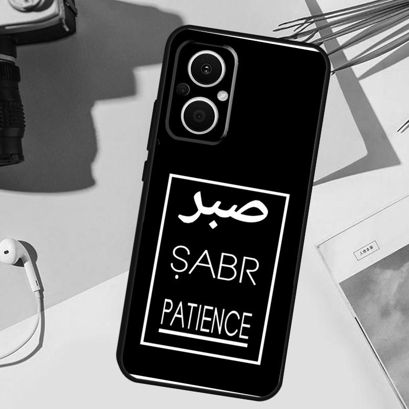Sabr Patience Cover For OPPO Reno 14F 13F 12F 11F 8T 7 8 Lite 10 11 12 13 14 OPPO Find X9 X8 X5 X6 Pro Case