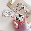 Clear Earphone Cases Cover Case For Airpods 4 1 Pro2 Pro Pro3 2 3 Pink Heart Spliced Marble