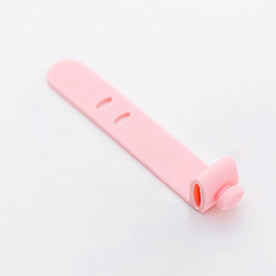 4Pcs/Set Wire Organizer Durable Cute Snap Silicone Creative Earphone Cord Winder for Charger Cable