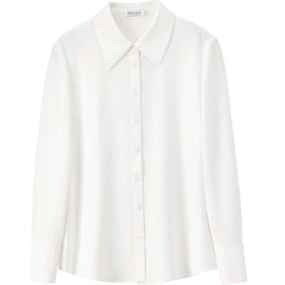 Shangdoubila Damen Professionelles Langarm Formelles Hemd