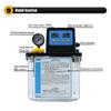 1L 2L Lubricant Pump Automatic Lubricating Oil Pump with Pressure Gauge CNC Electromagnetic Lubrication Pump Lubricator
