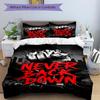Never Back Down Print 3Pcs Bedding Setduvet Cover With 2 Bedropillowcase Home Birthday Gift