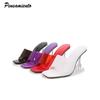 Fashion Fashion Square Toe Soft PVC Women Sandals Crystal Clear High Heels Mules Slides Summer Outside Female Vacation Beach Shoes