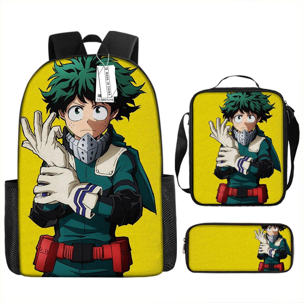 Around My Hero Academia My Hero Academia School Bag New Burden Reduction Spine Protection Elementary School Backpack