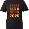 Happy New Year 2025 Christmas T Shirt Xmas Santa Hats Festive Adult Kids - Men's Summer Cotton Graphic Tee
