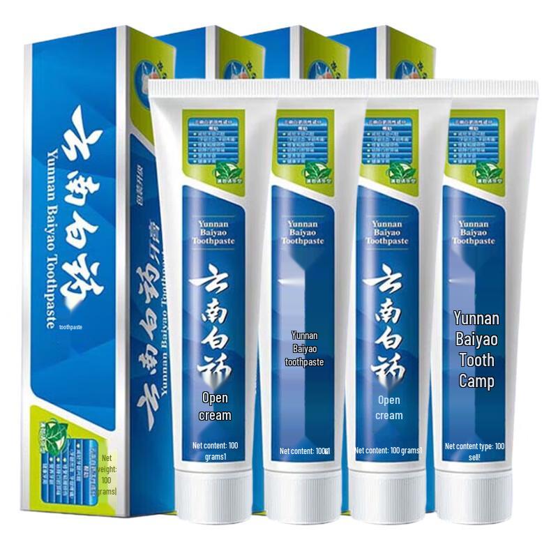 

Yunnan Baiyao Mint Refreshing Toothpaste (4x100g Pack)