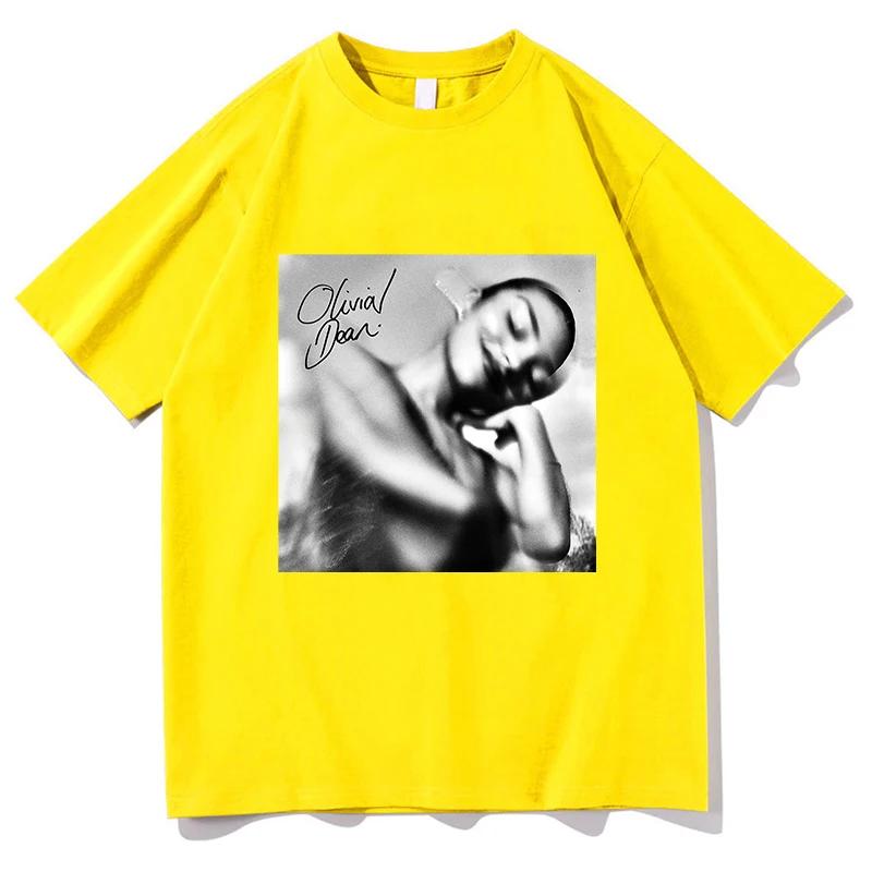 Olivia Dean The Art of Loving Fashion T-shirt Cotone Manica Corta Casual Unisex Streetwear Unisex Unisex T-shirt Felpe Stampate