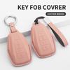 Interior Mouldings Leather Car Key Case Cover Protector Shell Fob Accessories  For Geely Coolray X6 X7 EX7 Geometry C Emgrand Gl