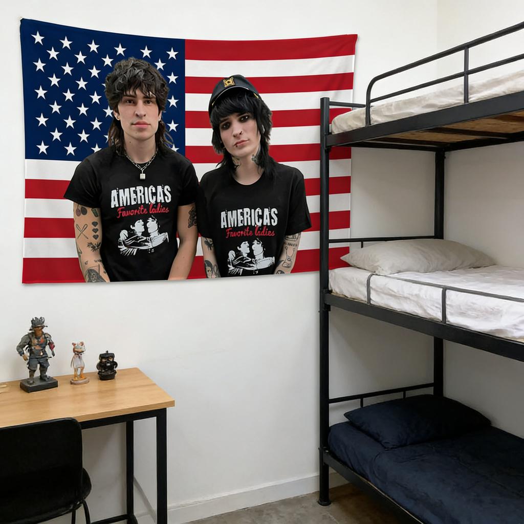 1Pc Jack & Johnny Funny Flag Tapestry 36X60 Inch, Meme Party Banner For Home Birthday Decor, Cool Dorm Wall Hanging Gift