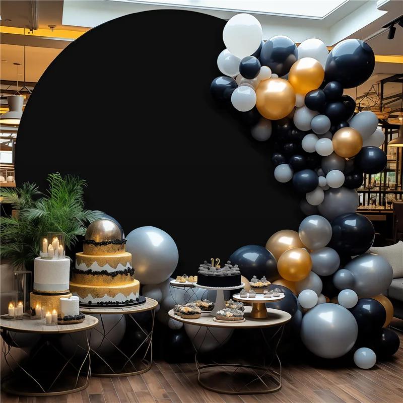 

Круглый фон для фотографий, тканевый чехол для свадьбы, дня рождения, вечеринки, детского душа, украшения, фотофон, круглый тканевый фон 6ft (1.8m circle)