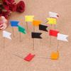 100pcs/box Bright Colors Colored Push Pins Easy Insert Reliable Material Drawing Tacks 100 Pieces Box Stable Fixing