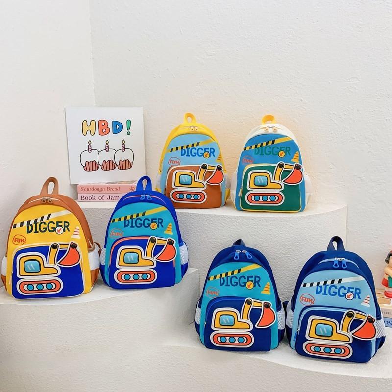 Vehicle Engineering Cartoon Bag Student Backpack Lightweight Trendy Casual