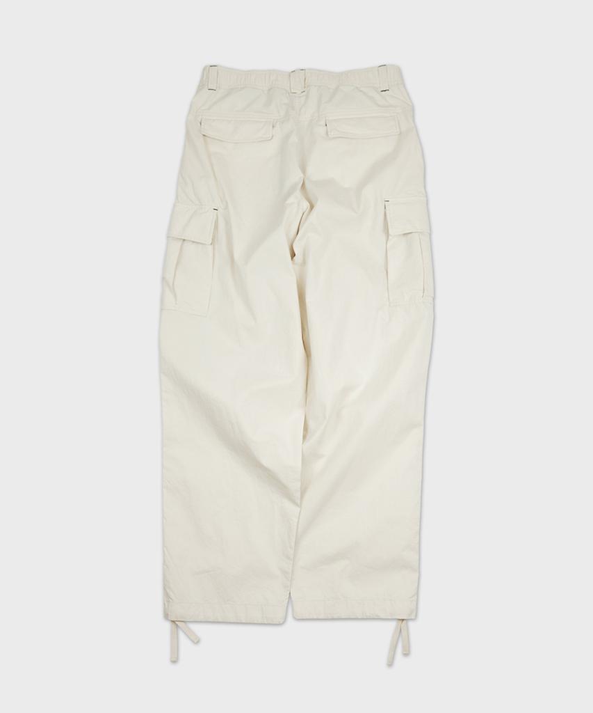 Teuletong Cotton Twill Cargo Pants - Cream