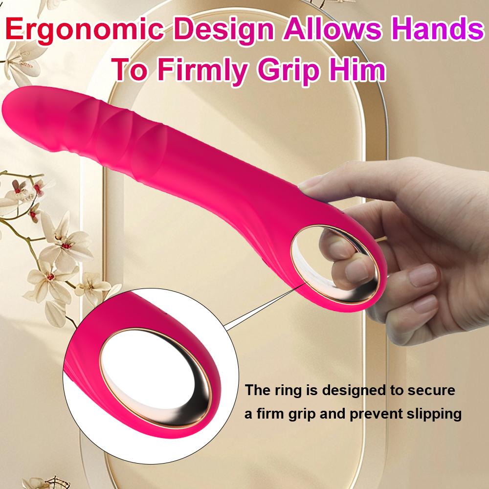 Dildo Thrusting Vibrator G pot Clitoral Anal Stimulator with 10 Thrusting Vibrating Modes Adult Sex Toy for Women Couples