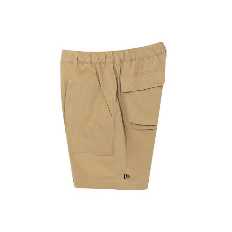 New Era SS22 Solid Color Pocket Decorated Shorts Men Shorts Khaki 13086487