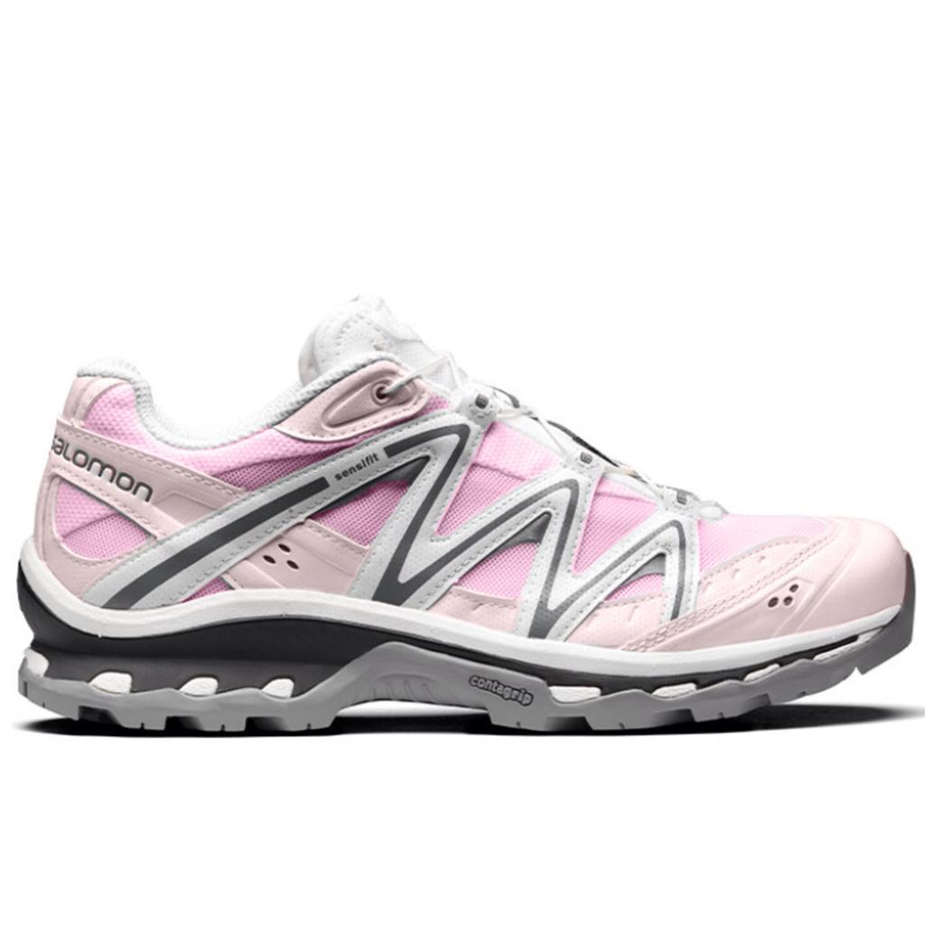 SALOMON XT Quest Slip Resistant Low Top Outdoor Shoes Unisex Pink White Gray 410523(Team501-)