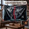 Abstract Personalized Theme Throw Blanket Custom Name Text Personalized Blanket Soft Cozy Blanket for Home Sofa Bed