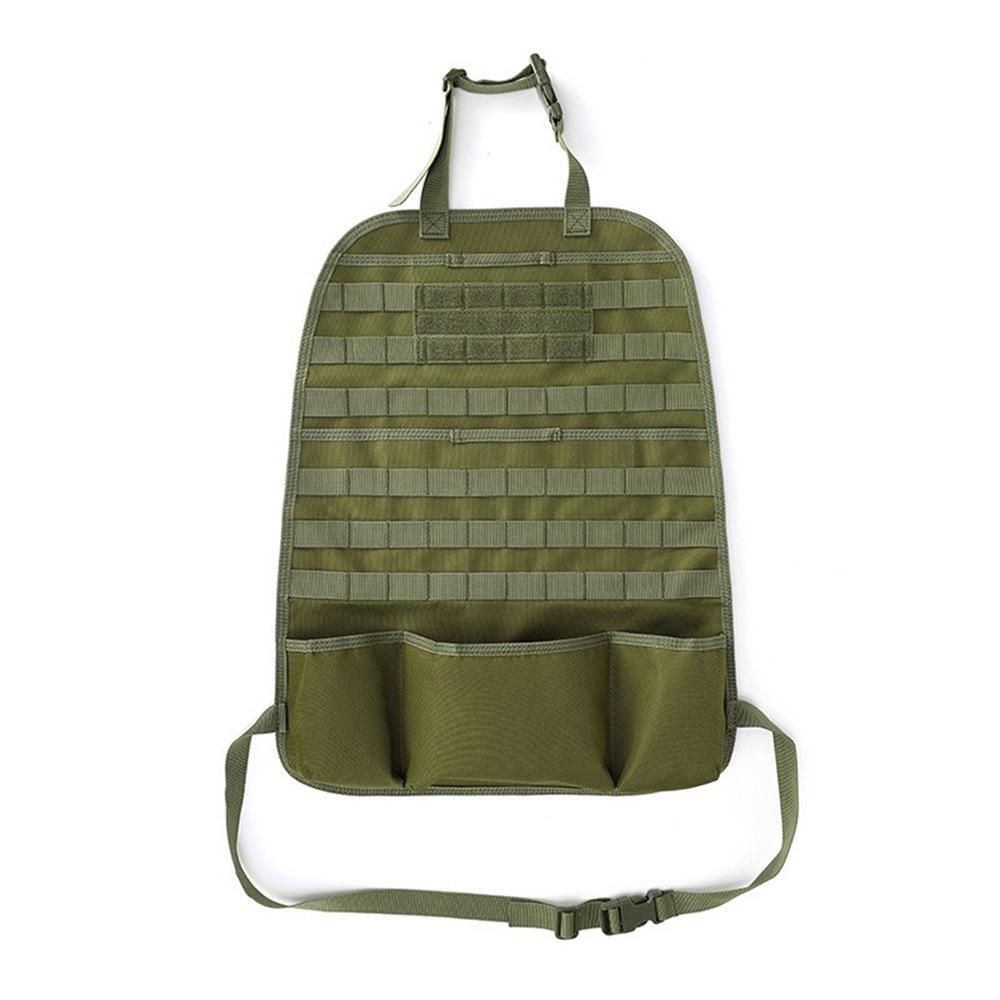 

Car Seat Back Organizer Tactical MOLLE Panel Back Seat Storage Bag Universal Car Seat Cover Protector Multipurpose армія зелений колір