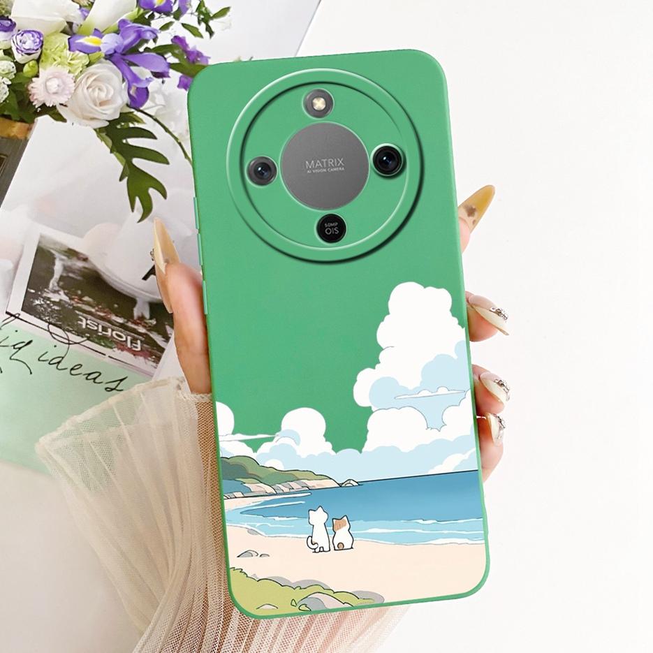 For Honor Magic 8 Lite Case Honor X9d MTN-NX1 Cute Dog Panda Cartoon Cover Silicone Case For Honor X70 X 70 HonorX9d Soft Fundas