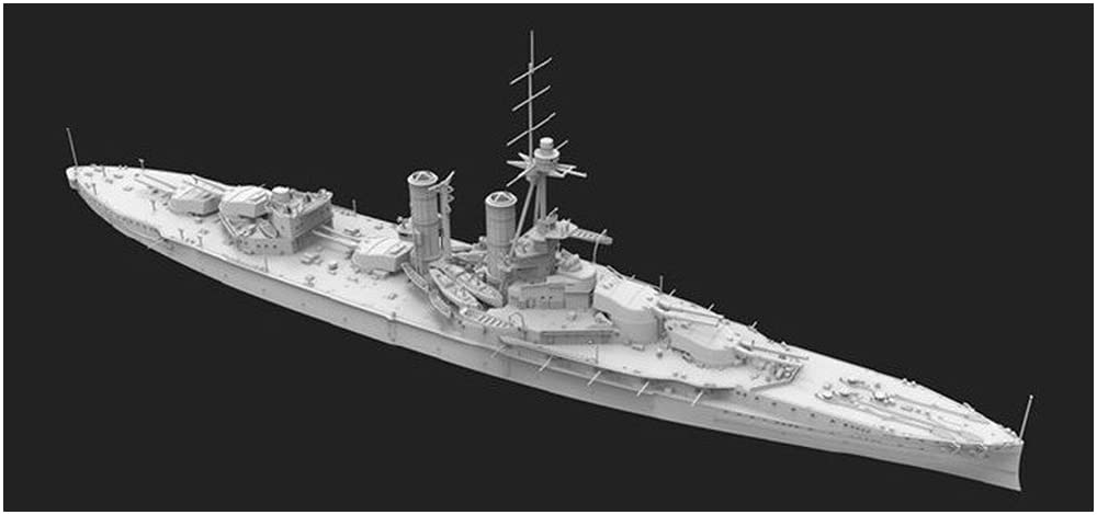 Flyhawk Models Royal Navy HMS Iron Duke 1914 Deluxe Edition Plastic Model FLYFH1312S 1/700