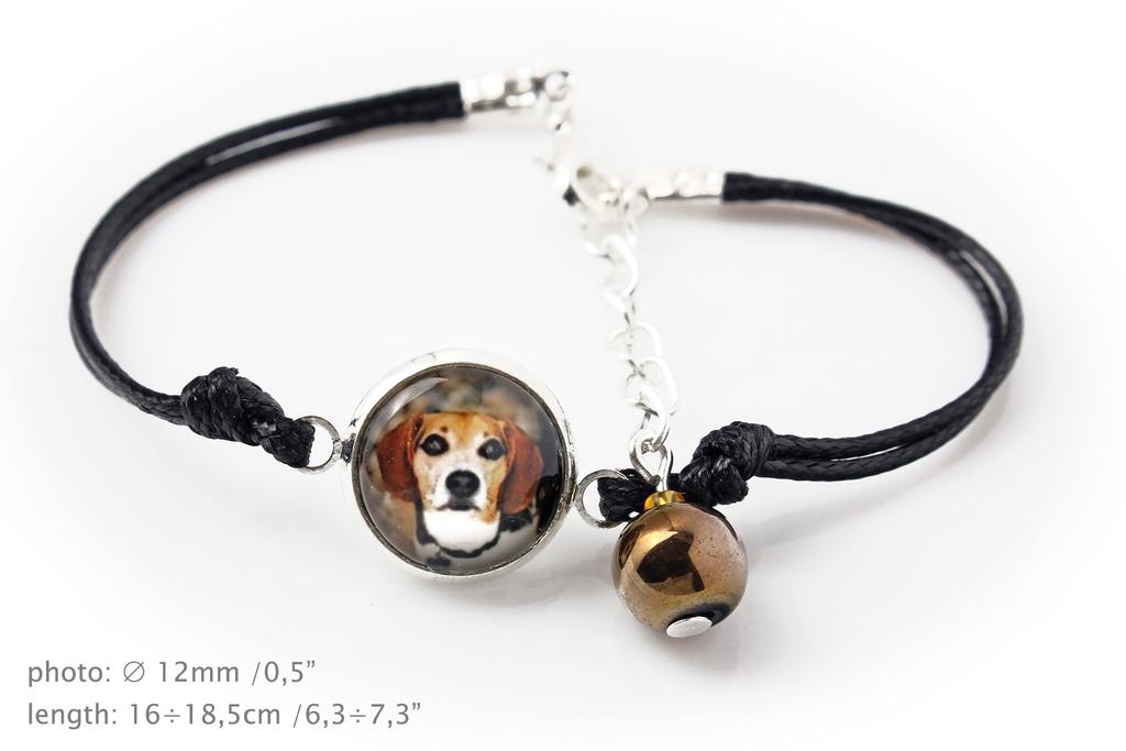 Beagle – Bracelet in a box with your photo, feminine jewelry | Art-Dog