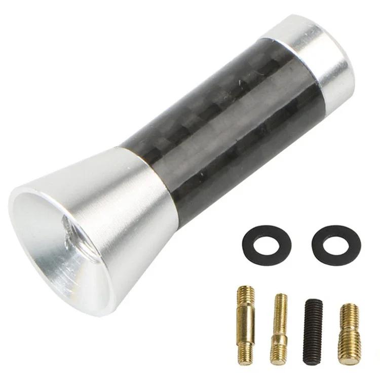 

3,5 см/8 см/12 см универсальная автомобильная короткая радиоантенна из углеродного волокна черная автомобильная антенна на крышу радиоантенна FM/AM металлические приемные антенны