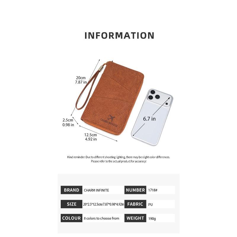 New Passport Bag Anti-lost Passport Clip Multifunctional Travel Storage Document Bag