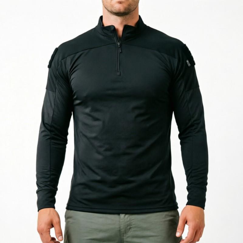 Mens Tactical Quick-Dry Long Sleeve Shirt Hiking Camping Outdoor Training Breathable Durable Camo Top