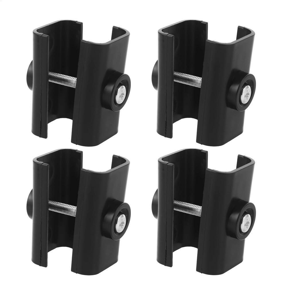 Heavy Duty Umbrella Clamp 4pcs Weather-Resistant Parasol Holder Universal Attachment Mount For Fence Railing, Pool Garden Beach