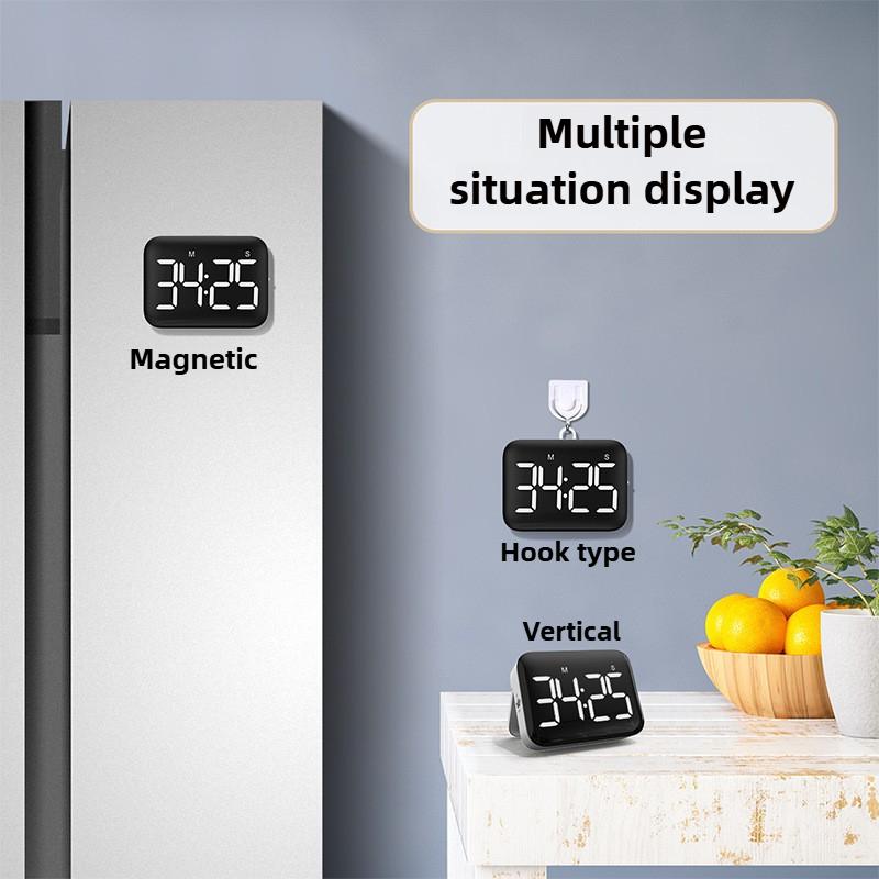 Large Display LED Digital Kitchen Timer Magnetic Electronic Count Up Countdown Timer Home Cooking Baking Classroom Study Timer