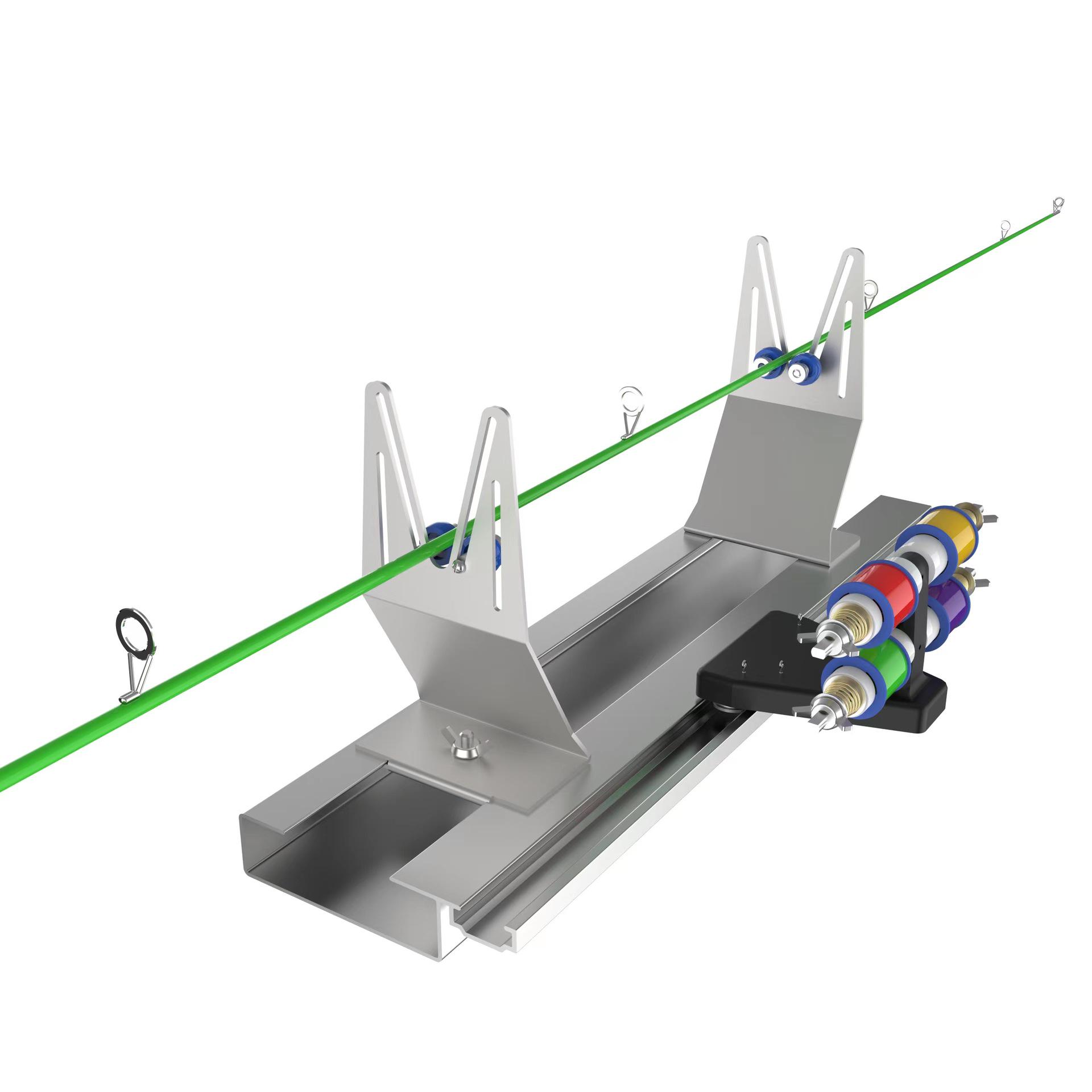 

Стенд для ремонта и сборки удилищ с кольцевым держателем чёрный