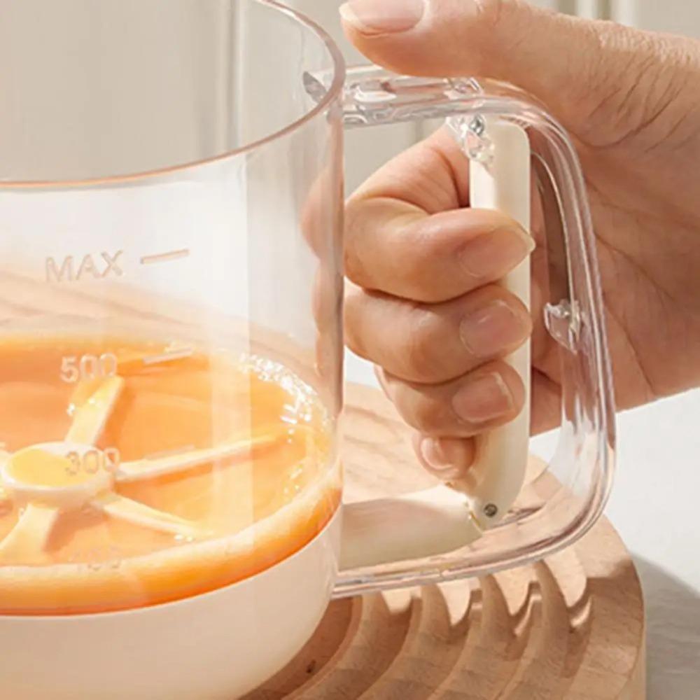 Manual Mixing Cup Whisk Dust-proof Liquid Mixing Cup Convenient Egg Beater  Kitchen Accessories