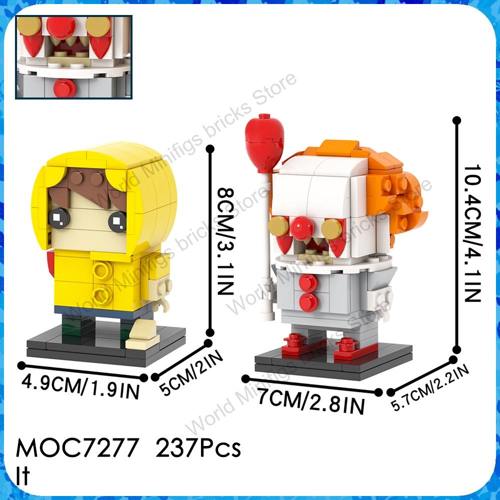 MOOXI MOC Silent Hills Rote Pyramide Dinge Horrorfilm Spiel Brickheadz Bausteine Geschenk Spielzeug für Kinder Erwachsene Steine Medol