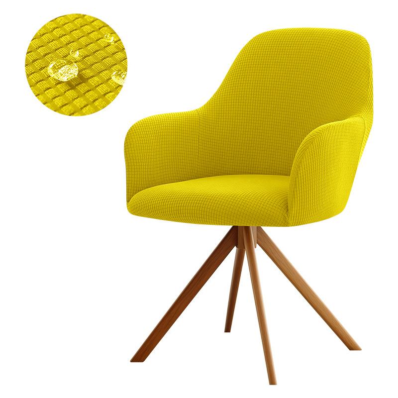 Waterproof Cubic Lattice Velvet High Armrest Chair Cover Soft Household Four-Season Chair Cover Elastic Cover