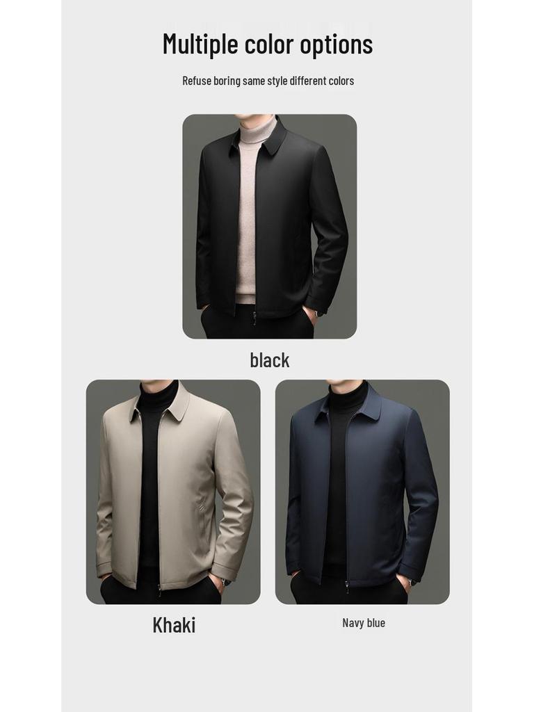 2025 Men's Winter Lapel Down Jacket - High-End, Trendy, Casual Outerwear