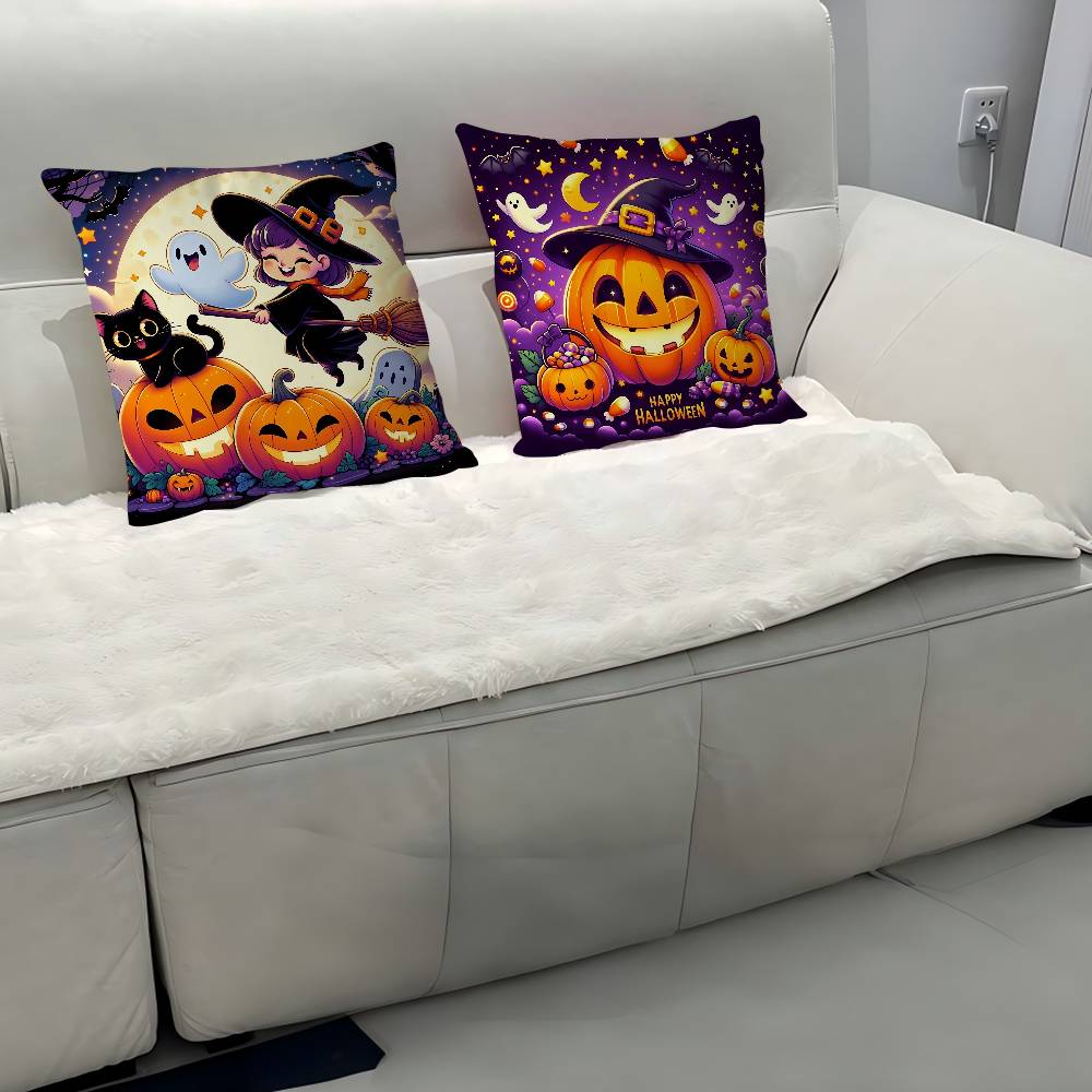 Tecknad Halloween Spöke Kudde Kuddfodral Örngott Vardagsrum Soffa Heminredning Anpassad