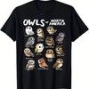 T Shirt for Birdwatchers and Owl Enthusiasts From North America Clothing Graphic Short Sleeve Shirt Men Women for Summer Unisex