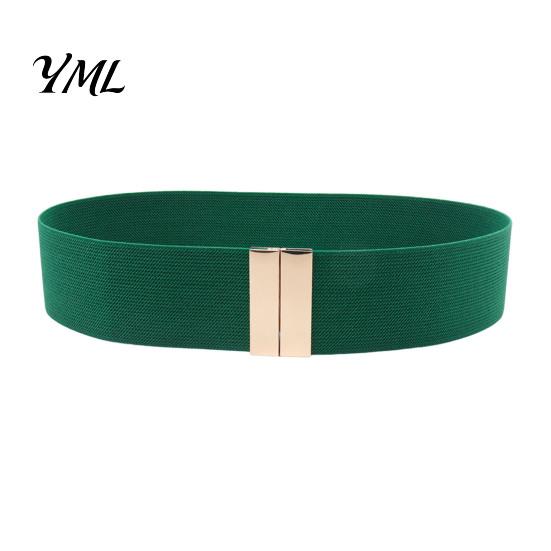 High Quality Elastic Belt Wide Waist Belt, Adjustable Stretchy with Metal for Women Square Buckle, Stylish Slimming Waistband Dresses And Jeans Casual