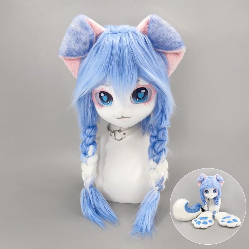 Kigurumi Dog Fursuit Head Hood With