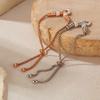2026 European and American INS Small Fresh Bracelet Female Love Inlaid Zircon Fashionable Simple and Versatile