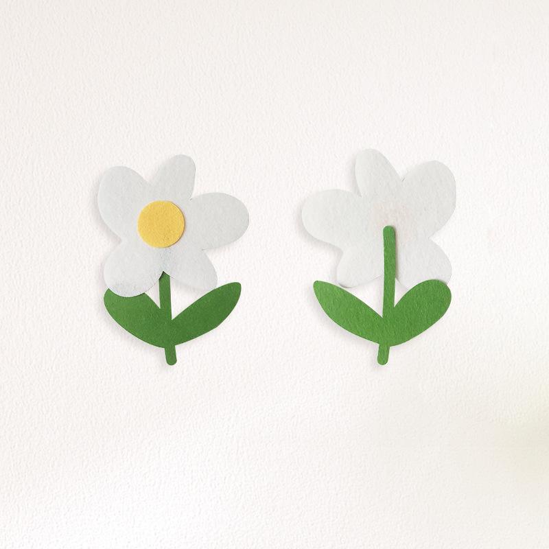 Filz Süße Blume Wandaufkleber Kindergeburtstagsparty Klassenzimmer Dekoration Hintergrund Requisiten