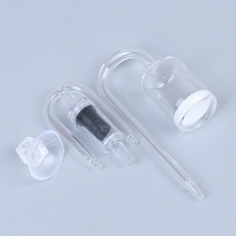 CO2 Diffuser Set Carbon Dioxide Atomizer Check Valve U Shaped Connector Suction Cup For Fish Tank Planted Supply